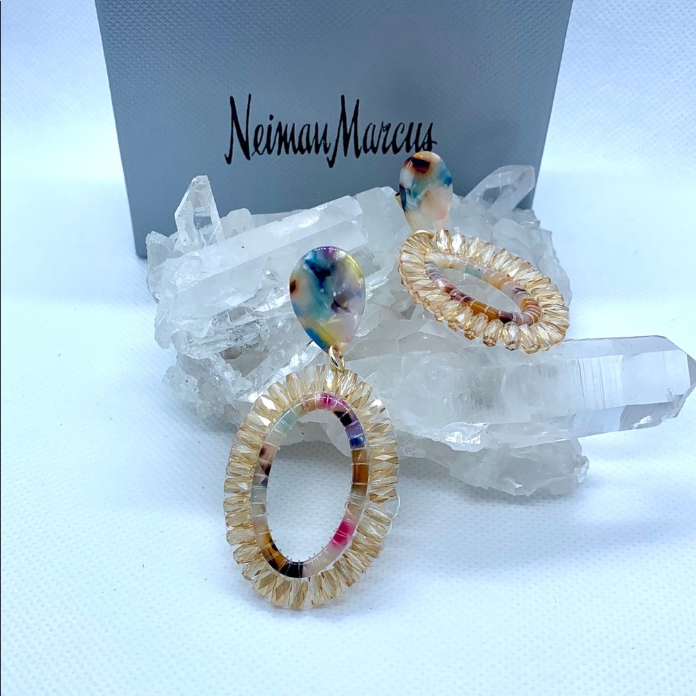 NWOT Capri Colette Oval Drop Earrings